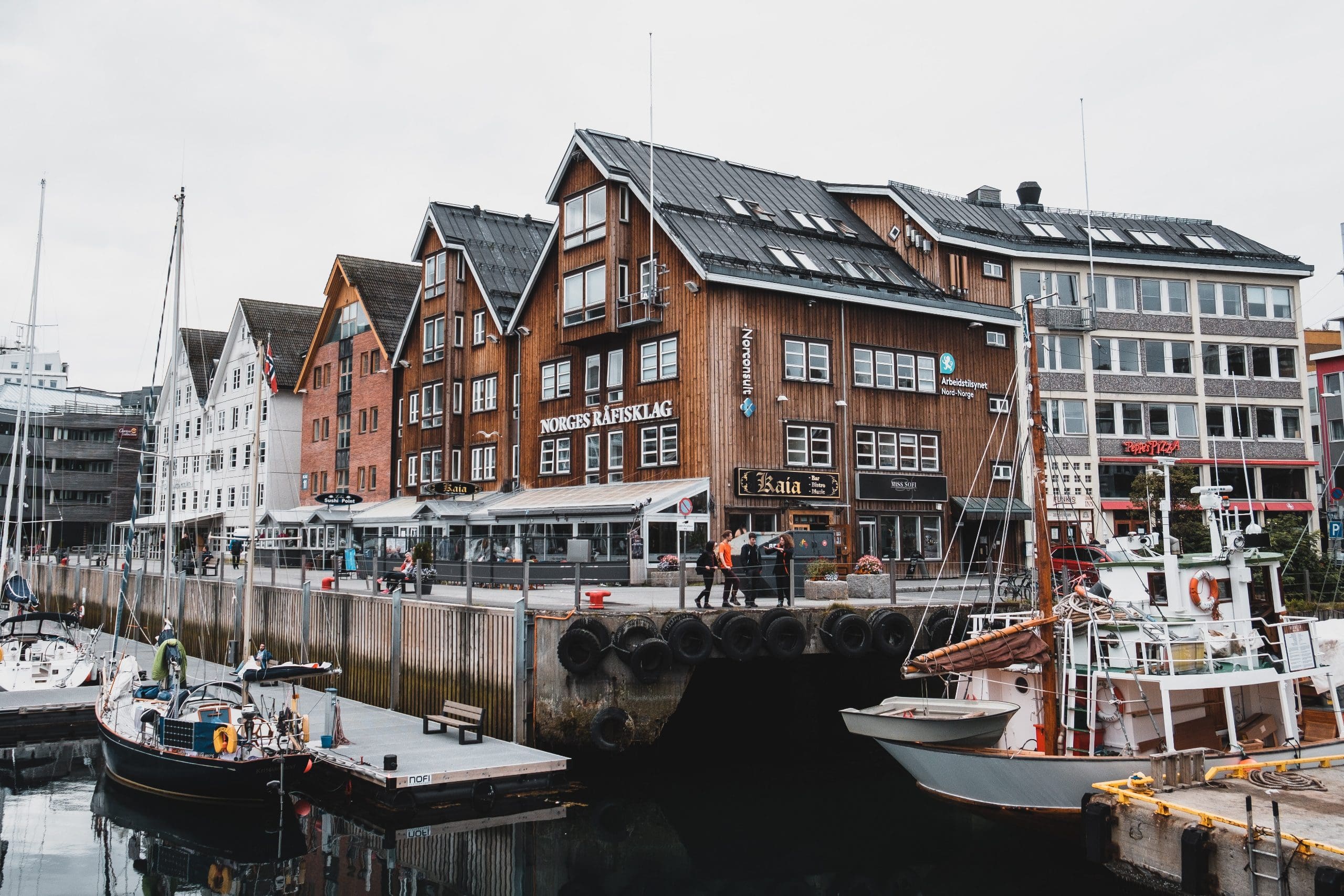 Photo of a harbour in Tromsø
